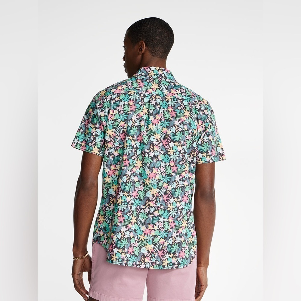 Chubbies The Bloomerang Button Down Tropical Prin… - image 2